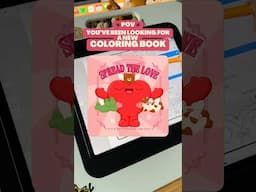 Celebrate Valentine’s with My NEW Coloring Book! 💝 #coloringbookfun #coloringbook