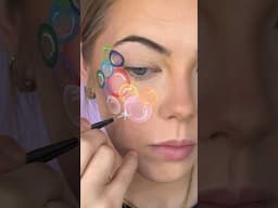 rainbow bubbles makeup 🫧🌈 #makeup #shorts