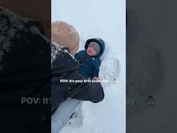 Such a sweet memory❄️🤍 #snowday #sledding #lifewithatoddler