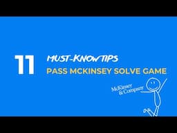 Eleven Must-Know Tips to Pass the McKinsey Solve Game