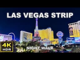 [4K HDR] Las Vegas Strip Night Walking Tour | December 2024 | Las Vegas, Nevada