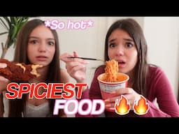 I PRANKED MY SISTER WITH THE SPICIEST FOOD *SHE CRIED*