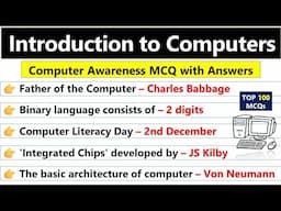 Introduction to Computer MCQ Questions with Answers