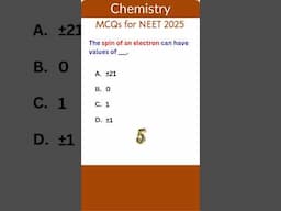 NEET Chemistry MCQs 23| Bite-Sized Challenges! #chemistry  #neet2025  #neetchemistry  #neetmcq