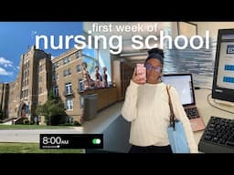 NURSING SCHOOL VLOG | first week of school as a transfer