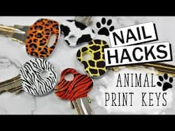 NAIL HACKS | Easy Animal Print Keys - 5 Designs!