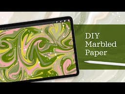 Marbled Paper 4 Ways in Procreate