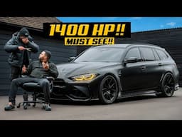 WATCH MY BARBER FREAK OUT IN MY 1400HP BMW M3!!