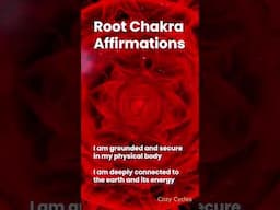 Root Chakra (Muladhara) Affirmations @CozyCycles ✨❤️🙏 Light & Love 🙏❤️✨