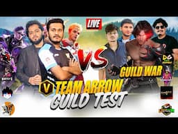 Free Fire Live | Finding Best Mobile Players INDIA | Guild war & Test DAY 3 #freefirelive #teamarrow