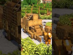 Wine Barrel Wagon Tutorial #minecraft #minecraftbuilding #minecrafttutorial