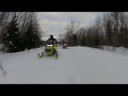 Jackman to Long Pond 2025!! Skidoo 850 vs Polaris Indy 850!! Lake Racing!!