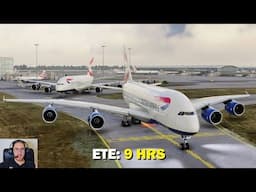 LONG HAUL in the Airbus A380! 9+ Hours in Microsoft Flight Simulator (with ATC)