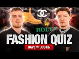 DAVE vs Justin! FASHION QUIZ 👕⁉️