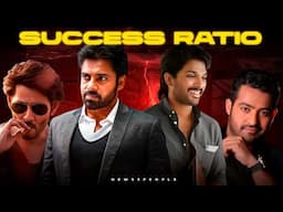 Tollywood Heroes Success Ratio| Prabhas| Pawan Kalyan | Allu arjun| News3people