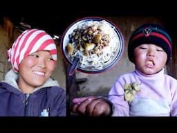 Rita's noodles cooking || Life in rural Nepal || @lifeinruralnepal