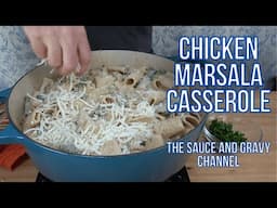 Chicken Marsala Casserole | Chicken Marsala Pasta Bake Recipe |  How to Make Chicken Casserole