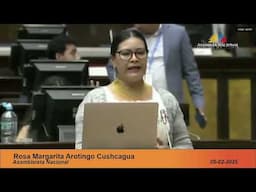 Asambleísta Margarita Arotingo - Sesión 1007 - #LeySaludRenal