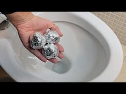 Plumbers Don't Want You to Know ThisTrick with Aluminum Balls !