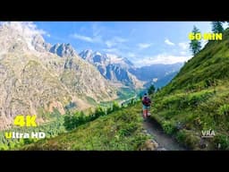 Virtual Run 4k Mont Blanc - Virtual Scenery for Treadmill Part 1