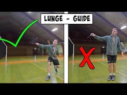 Badminton Footwork: How To Lunge, DO and DONT