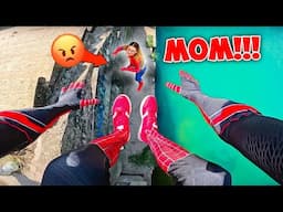 BEST MIX SPIDER-MAN ESCAPING COMPLETELY ANGRY SPIDER-MOM! (Best Of Compilation) by @GrishaGaraz