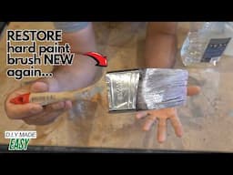 RESTORE your old hard dried paint brush like NEW