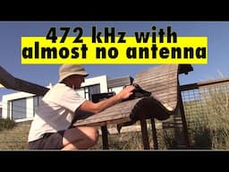 472 kHz with almost no antenna (630m CW experiments)