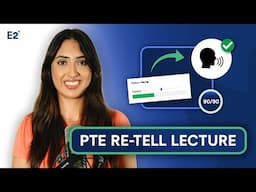 PTE Speaking 90/90 Tips & Tricks | Re-tell Lecture