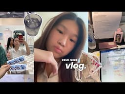 MIDTERMS VLOG 🌨️: study timeslapse, 10am mornings at siam, photobooth etc (lock in with me)