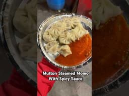 Delicious Mutton Momo with Spicy Sauce inside Tibetan Market in Nainital #Shorts #FoodZpah #Momo