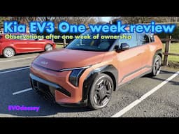 My Kia EV3 GT Line S one week on. My observations good and bad & more (see updated notes👇)