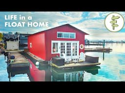 Woman's INCREDIBLE Tiny Floating House with STUNNING Interior Design – FULL TOUR