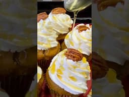 Pumpkin Maple Pecan Cupcakes Recipe 🍁 | Perfect Dessert for Fall and Thanksgiving! #shorts