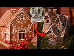 DIY faux gingerbread houses that actually look real!