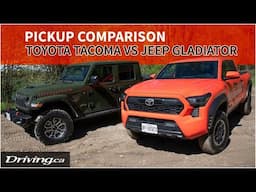 2024 Toyota Tacoma vs Jeep Gladiator | Pickup Comparison | Driving.ca