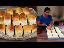 Village Mini Bread Recipe | I Baked Egg stuffed Milk Bread in a Traditional Wood Fired Oven