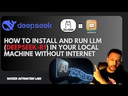 How to install and run LLM (DeepSeek-r1) in your local machine without Internet | Ollama | ChatBoxAI