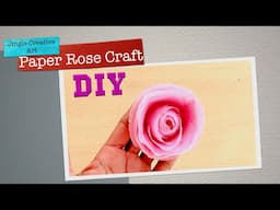 How To Make Easy Paper Rose Flower 🌹🌹 | Step By Step Paper Flower Making | Diy Paper Rose