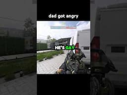 dad got angry💀 #cod #trolling #funnymoments