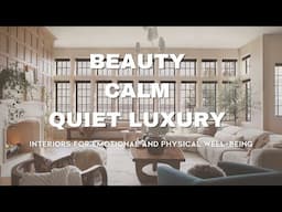 Interiors for Emotional and Physical Well-Being | Scandinavian Design | Quiet Luxury