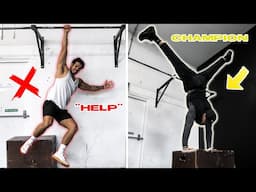 GYM BRO TRIES CALISTHENICS TRAINING W/ HEAVYWEIGHT CHAMPION!