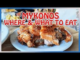 Mykonos : Best RESTAURANTS and STREET FOOD (& what to eat)