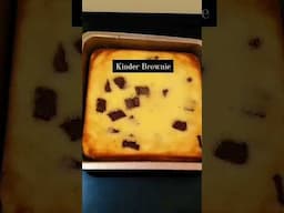 Kinder Brownie 😋 #brownie #kinderbrownie #whitebrownie #blondies