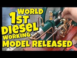 WORLD FIRST Working Diesel Model Engine True Injected - Release 2025 #stirlingkit #enginemodel