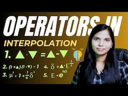 21. Operators in Interpolation | Numerical Methods Question Paper