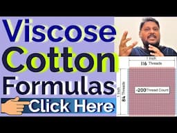 Viscose + Cotton Fabric Blending Percentage | Read Disclaimer In Description