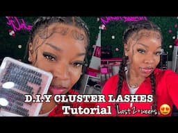 DIY Cluster Lash Extensions | Step-by-Step Tutorial for Flawless Results that last 2+weeks 💗