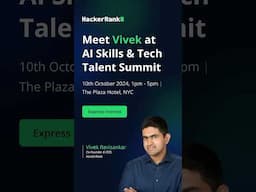 Discover AI’s impact on hiring with our CEO Vivek Ravisankar at AI Skills and Tech Talent Summit!