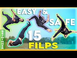 15 cool and easy flips for beginners #parkour #flip #ravindrasrana